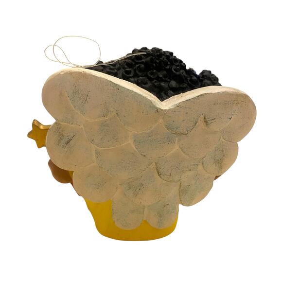 Vintage Hand Painted Little Girl Angels (Set of 3) 4" Tall Christmas Ornaments - Picture 4 of 15